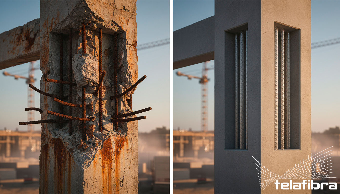 Vergalhão de Fibra de Vidro (GFRP): por que essa tecnologia já conquista obras no mundo — e como especificar com segurança no Brasil